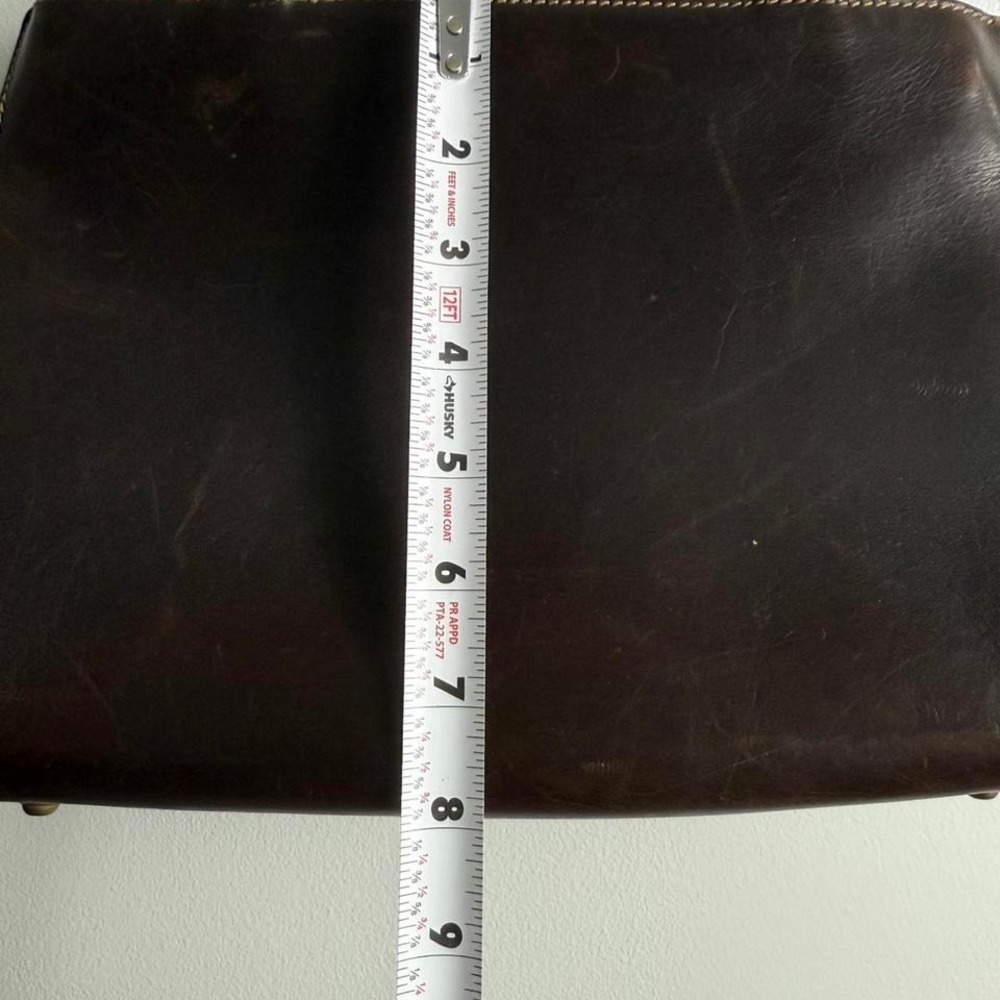 Brown vintage leather Kate Spade leather shoulder bag Purse - Picture 7 of 8